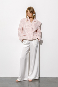 Брюки, жакет PiRS 6793 розовый+белый - фото 1