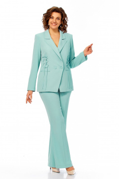 Брюки, жакет Ольга Стиль С-998 мятный - фото 1