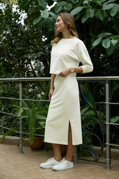 Джемпер, юбка iLOKA 26ILci3 молочный - фото 5