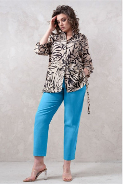 Брюки Erika С-150-2 голубой - фото 1