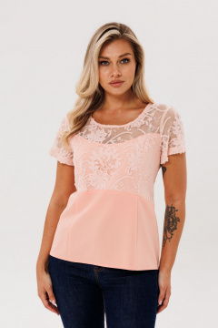 Блуза Anelli 1653 персиковая-дымка - фото 2