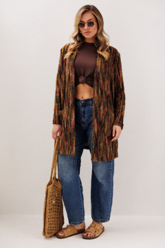 Кардиган Anastasia м-1278 бордо - фото 2