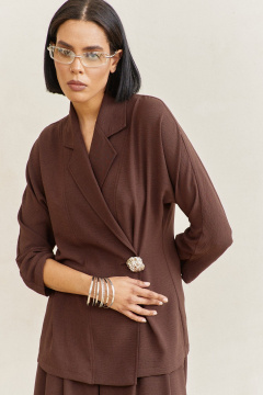 Брюки, жакет FLAIM 2115 коричневый - фото 3