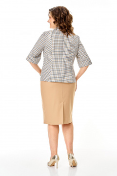 Жакет, юбка VI ORO VR-1247 бежевый - фото 4