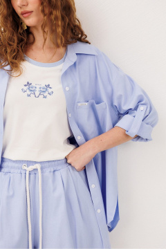 Рубашка Butеr 3317 голубой - фото 4