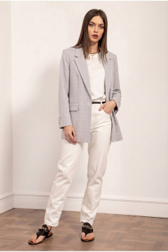 Жакет Nova Line 10424 серый - фото 1