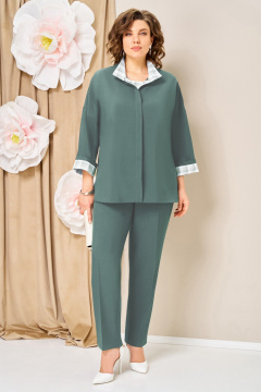 Блуза, брюки, жакет VOLNA 1427 мята - фото 4