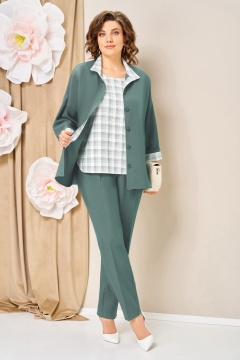 Блуза, брюки, жакет VOLNA 1427 мята - фото 3