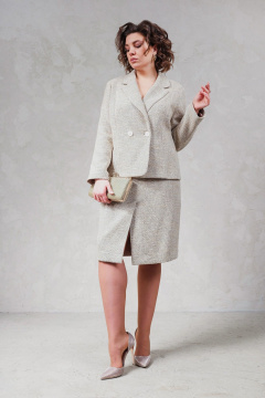 Жакет Erika 1679-1 бежевый - фото 5