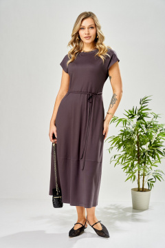 Платье AVA fashion М-199 баклажан - фото 4
