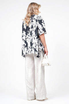 Брюки Erika 1735 серо-бежевый - фото 3