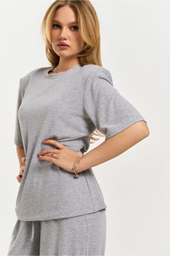 Джемпер JRSy 2688 меланж_серый - фото 4