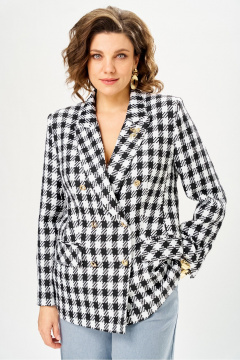 Жакет Andina city 4021-26 черно-белый - фото 1