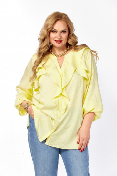 Блуза Элль-стиль 2469а желтый - фото 5