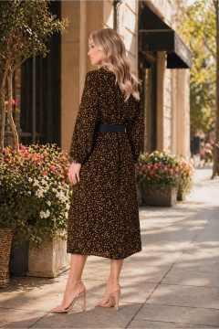 Платье Anastasia 1270 черно-коричневый - фото 2