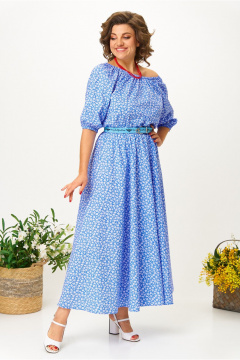 Платье Anastasia м-1222 синий - фото 3