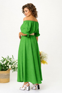 Платье Anastasia м-1236.2 травяной-зеленый - фото 5