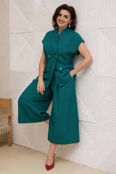 Жилет, юбка Anastasia м-1330 изумруд - фото 1