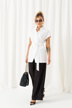 Брюки, жакет Beautiful&Free 6473 бело-черный - фото 3