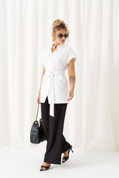 Брюки, жакет Beautiful&Free 6473 бело-черный - фото 2