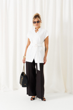 Брюки, жакет Beautiful&Free 6473 бело-черный - фото 1