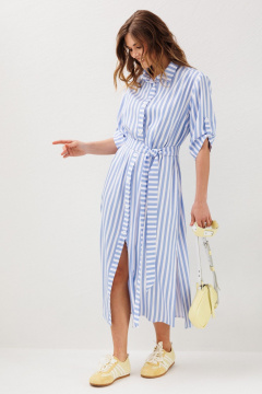 Платье Ларс Стиль 1232 голубой-молочный - фото 4