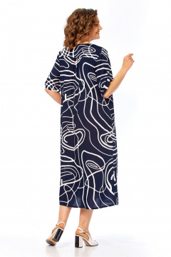 Платье SVT-fashion 600.1 темно-синий_с_белым - фото 2