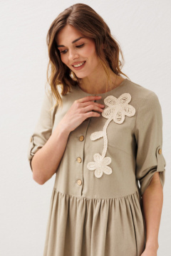 Платье Ларс Стиль 1228 бежевый - фото 5