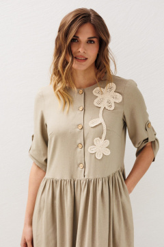 Платье Ларс Стиль 1228 бежевый - фото 4