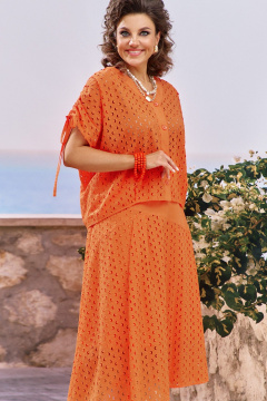 Блуза, юбка Vittoria Queen 29353 оранжевый - фото 2