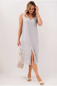 Платье Fantazia Mod 4850/1 светло-серый - фото 1