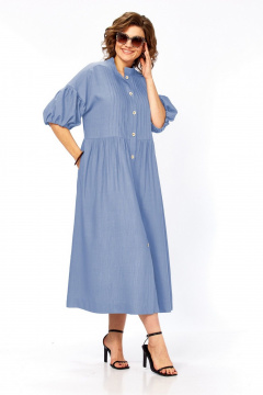 Платье Милора-стиль 1451 голубой - фото 1