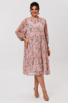 Платье Anelli 1657 пудровый-сад - фото 1