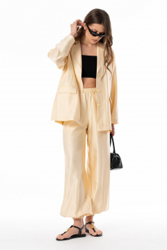 Брюки SILVERSPICE S-3527 желтый - фото 1