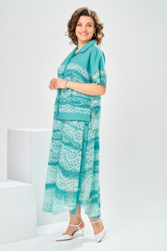 Жакет, юбка Romanovich Style 2-2904 бирюзовый - фото 4