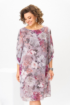 Платье Romanovich Style 1-2792 розовые_цветы - фото 5