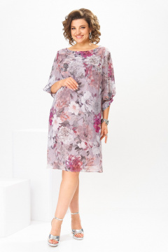 Платье Romanovich Style 1-2792 розовые_цветы - фото 1