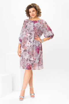 Платье Romanovich Style 1-2792 розовые_цветы - фото 4