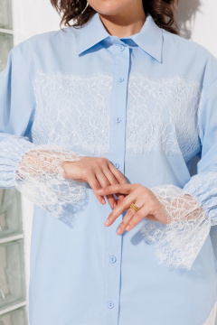 Блуза ANASTASIA MAK 1352 голубой - фото 2