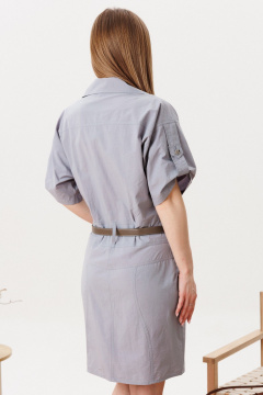 Платье Диомант 2176 серо-голубой - фото 5