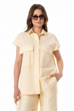 Блуза SILVERSPICE S-7639 желтый - фото 5