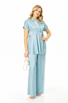Блуза, брюки T&N 7748 ледниковый_голубой - фото 5