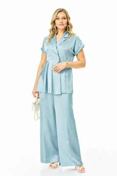 Блуза, брюки T&N 7748 ледниковый_голубой - фото 1