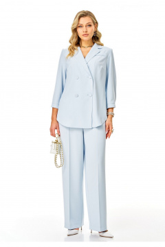 Брюки, жакет Твой имидж 2404 небесно-голубой - фото 2