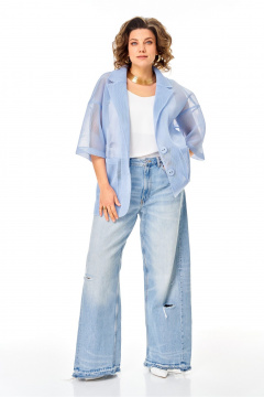 Жакет Anastasia м-1349.1 голубой - фото 5