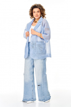 Жакет Anastasia м-1349.1 голубой - фото 4