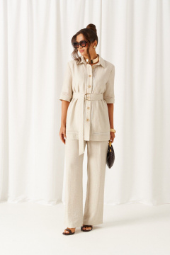 Блуза, брюки Beautiful&Free 6461 бежевый - фото 4