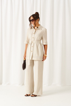 Блуза, брюки Beautiful&Free 6461 бежевый - фото 2