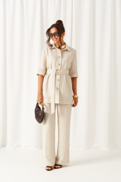 Блуза, брюки Beautiful&Free 6461 бежевый - фото 1