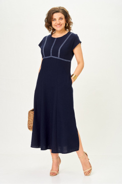 Платье Орхидея 1683 синий - фото 1